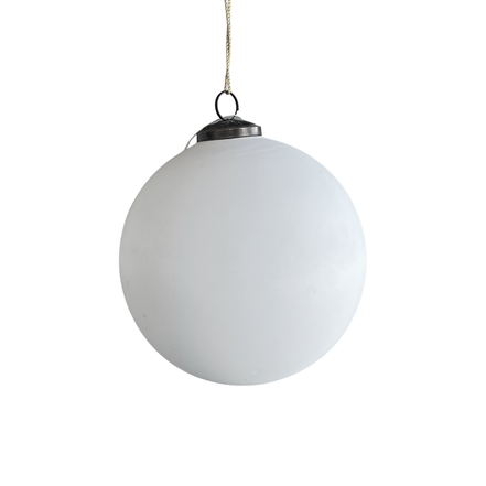 Glob de Sticla alb mat 20 cm