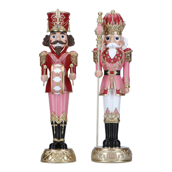 Set de 2 spărgători de nuci, roz, 35,5 cm