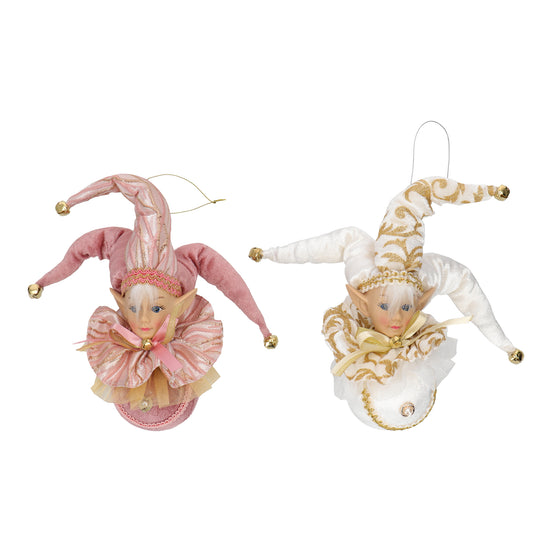SET 2 ORNAMENTE DE BRAD IN FORMA DE CHIP ELFI SAMPANIE/ROZ