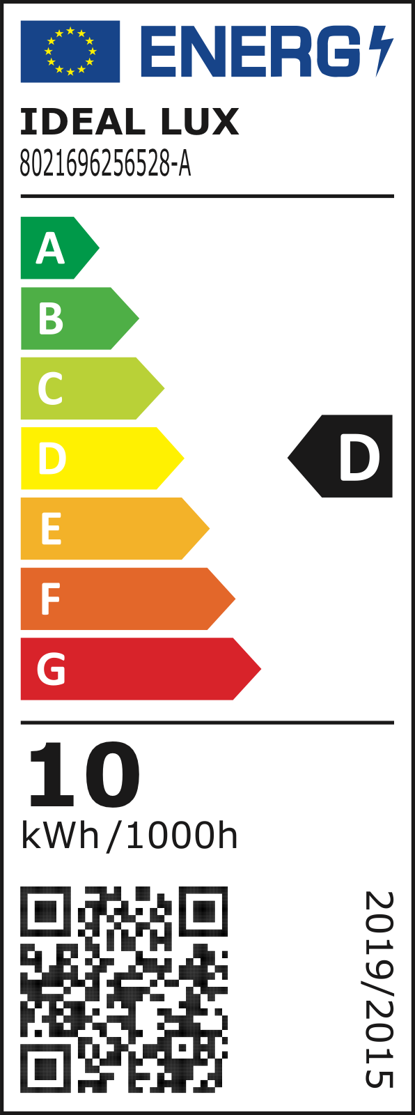 Etichetă energetică UE – clasa D
