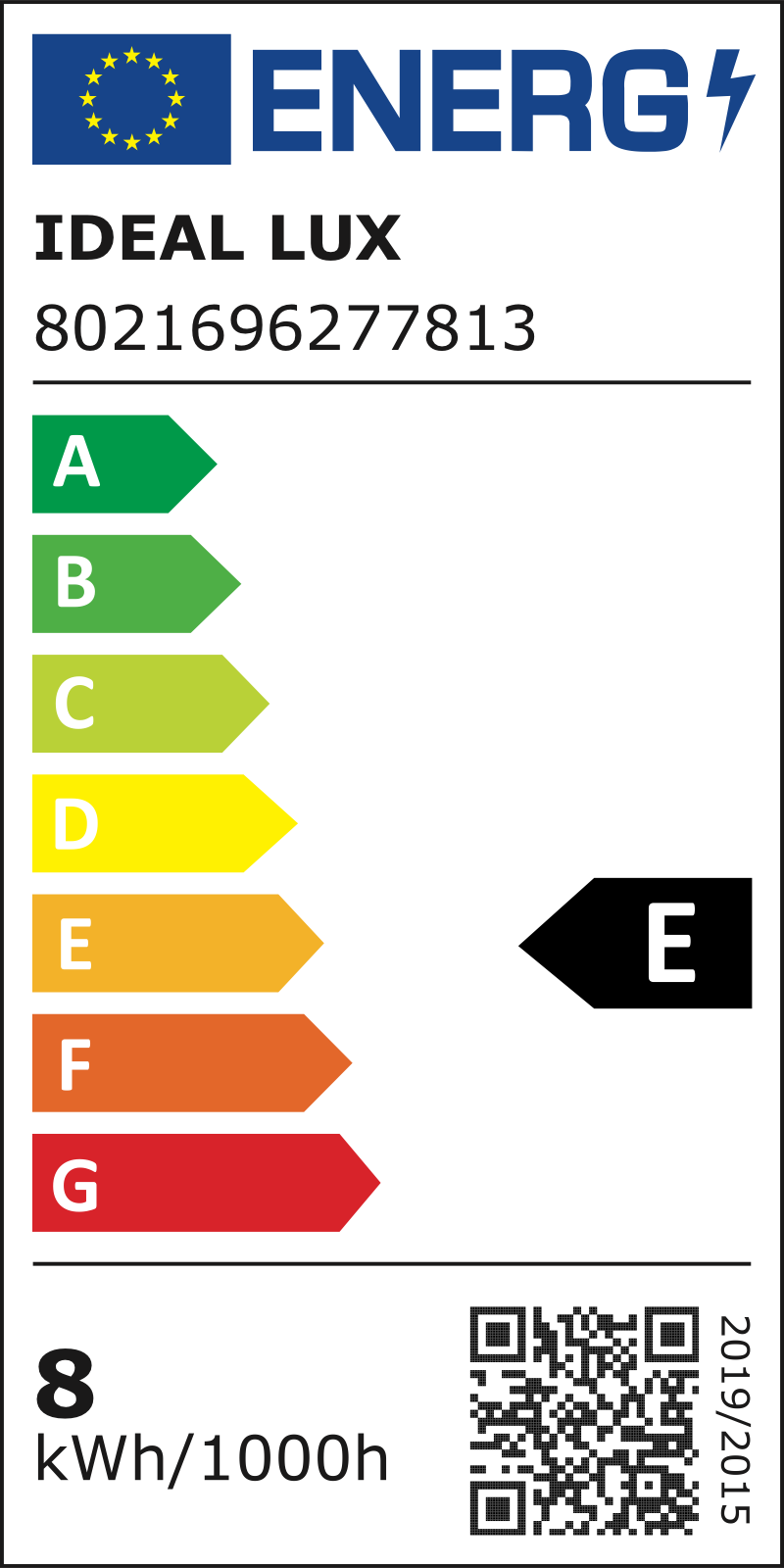 Etichetă energetică UE – clasa E