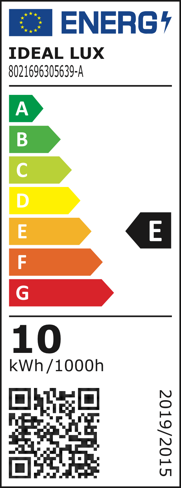 Etichetă energetică UE – clasa E