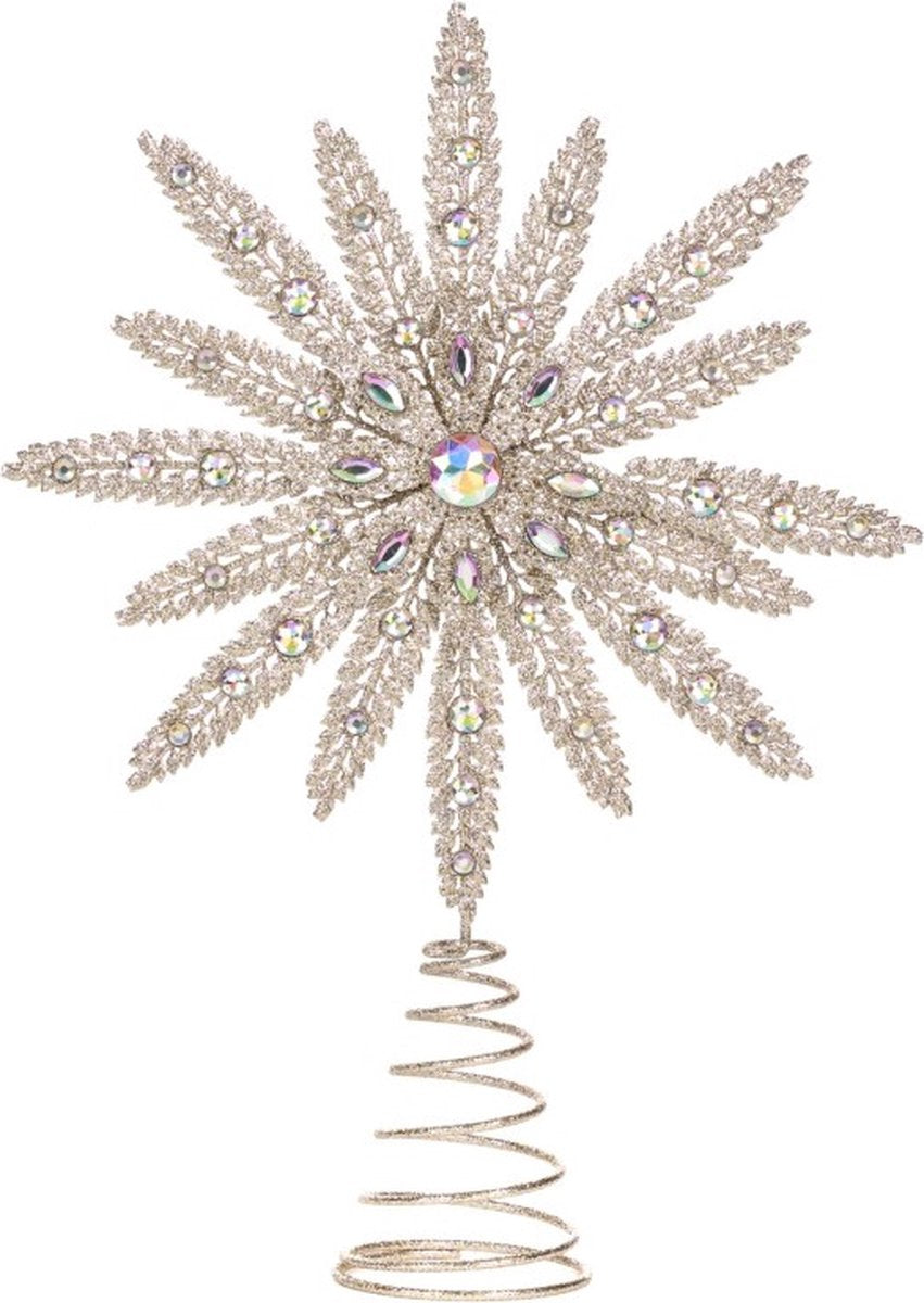 Varf de brad Colectia Jewel argintiu 35cm
