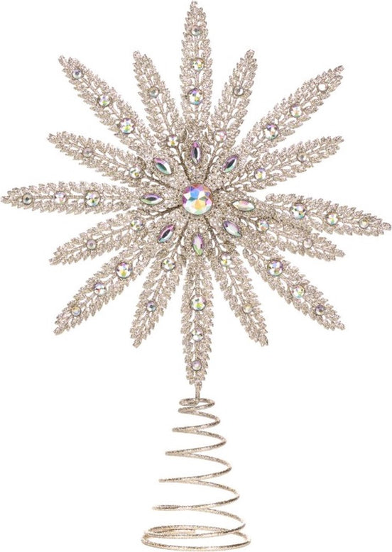 Varf de brad Colectia Jewel argintiu 35cm