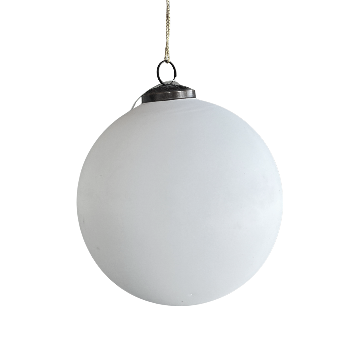 Glob de Sticla alb mat 25cm