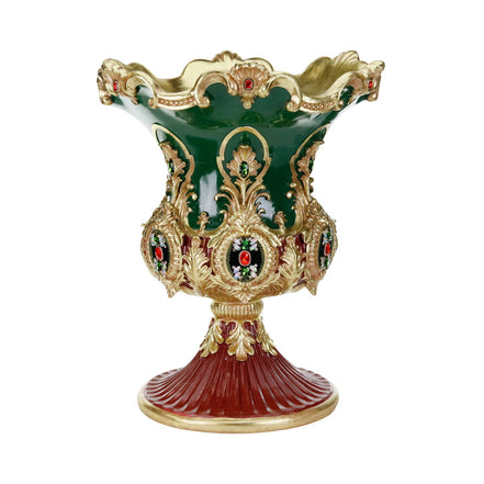 Ghiveci/vază decorativă, colectia Jewel, verde/burgundie, 70cm