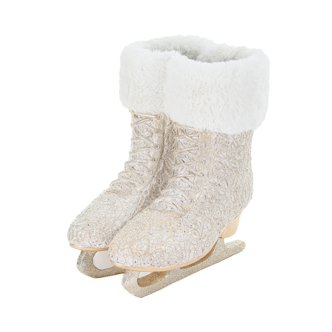 Patine regale cu blanita crem 25.5cm
