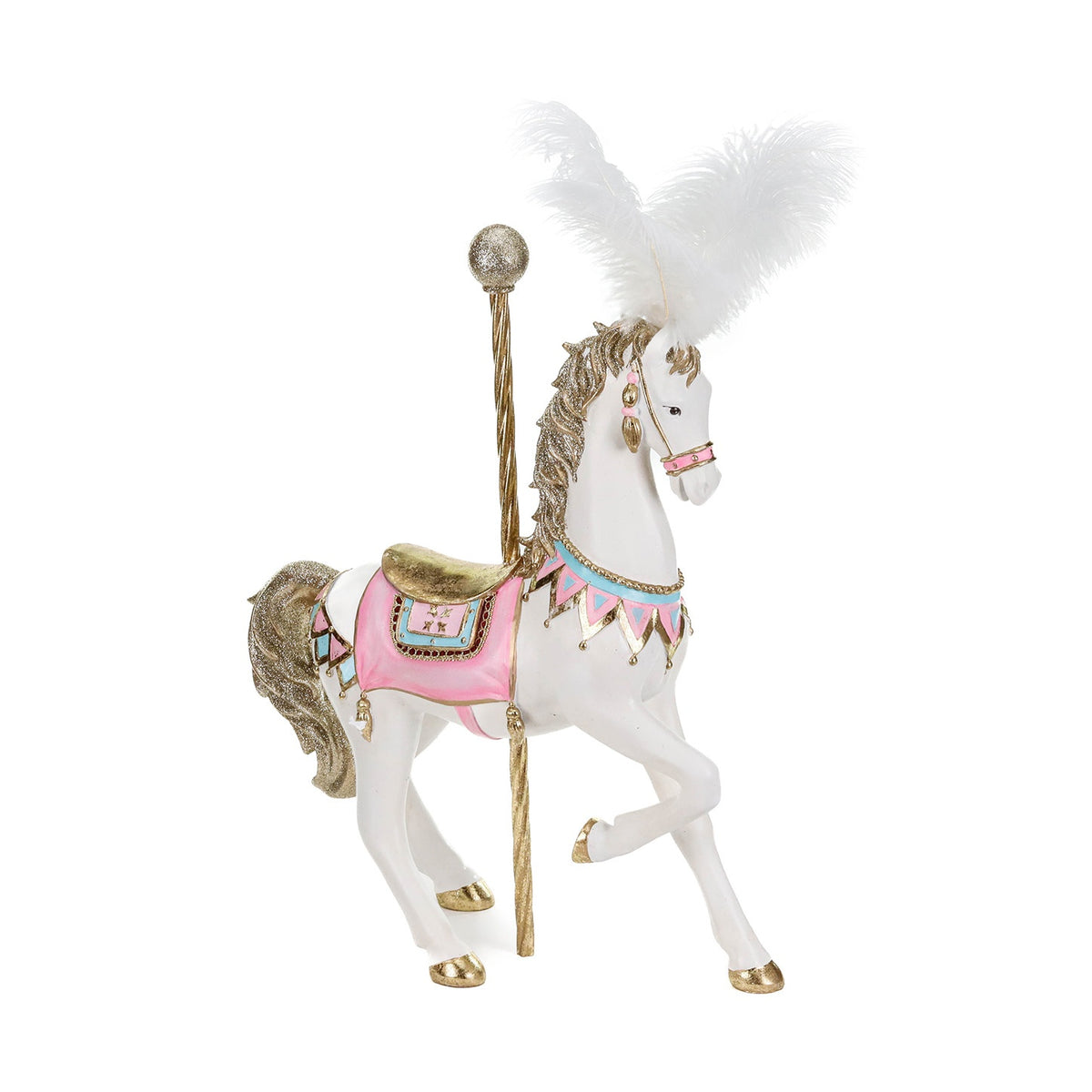 Calut de carusel colectia candy,roz/crem/auriu 53.5cm