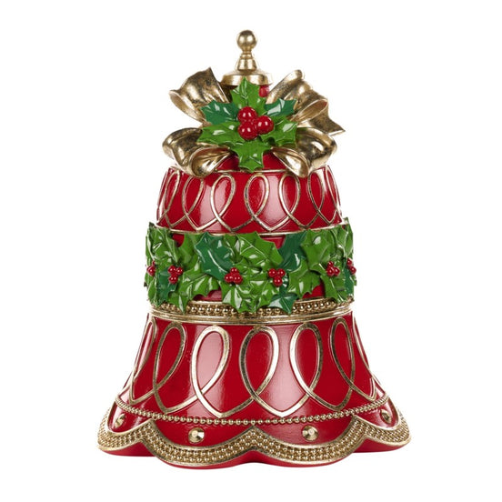 Display Clopot de Craciun , rosu /verde 41cm