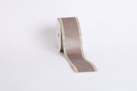 Panglică decorativă textilă cu margini strălucitoare, roz, 6.3cm x 9m