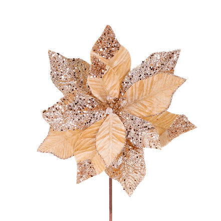 Craciunita crem/auriu 30 cm