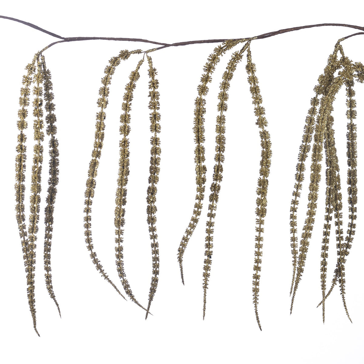 Ghirlanda amaranthus cu sclipici 150cm auriu