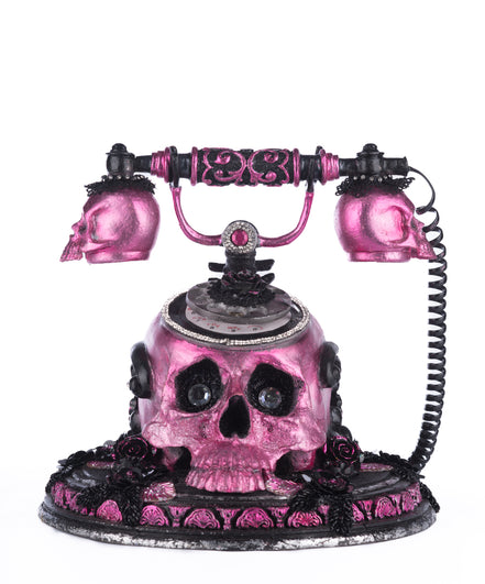TELEFON CRANIU/ TRANDAFIRI NEGRU/ROZ 28 CM