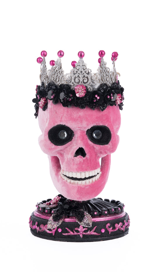 CUTIE DE BIJUTERII PINK PANIC CRANIU, ROZ/NEGRU, 32 CM
