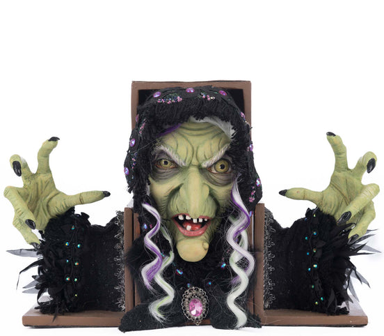 GRIZELDA SET SUPORT DE CARTE, NEGRU, 34 CM