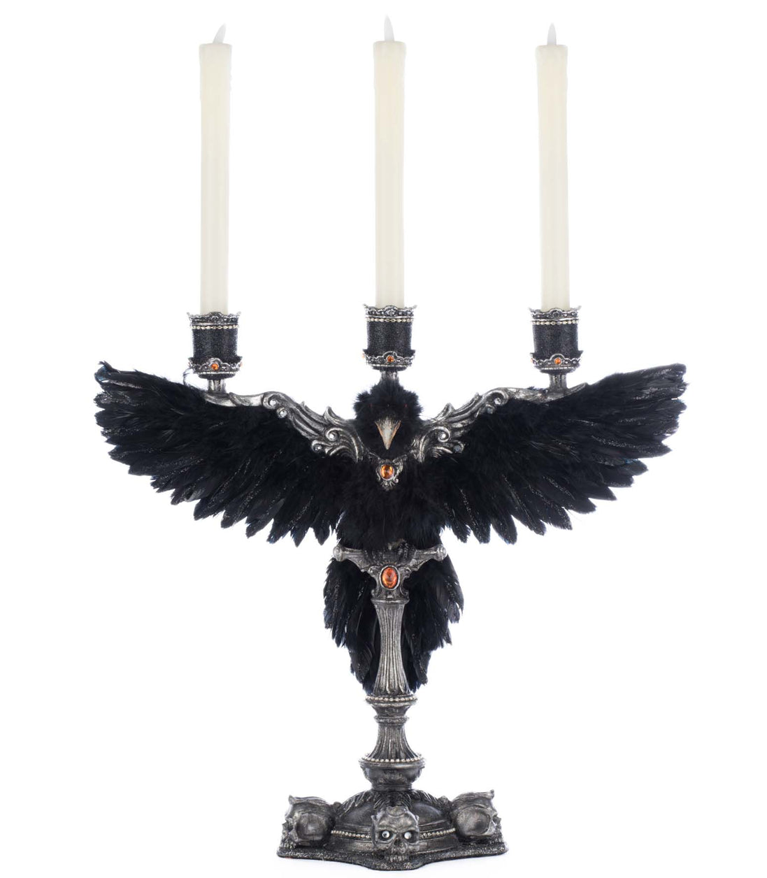 SUPORT LUMANARI CIOARA MACABRE NEGRU