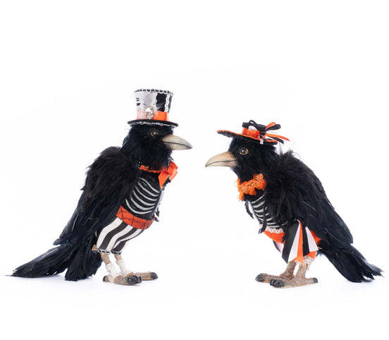SET CIORI EDGAR ALLAN/POE, NEGRU, 25 CM