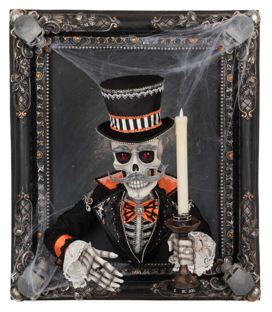 TABLOU DE PERETE GRANDPA MACABRE CU SUPORT LUMANARE