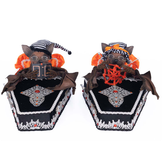 SET BATSONS BEDTIME, NEGRU/PORTOCALIU, 37 CM