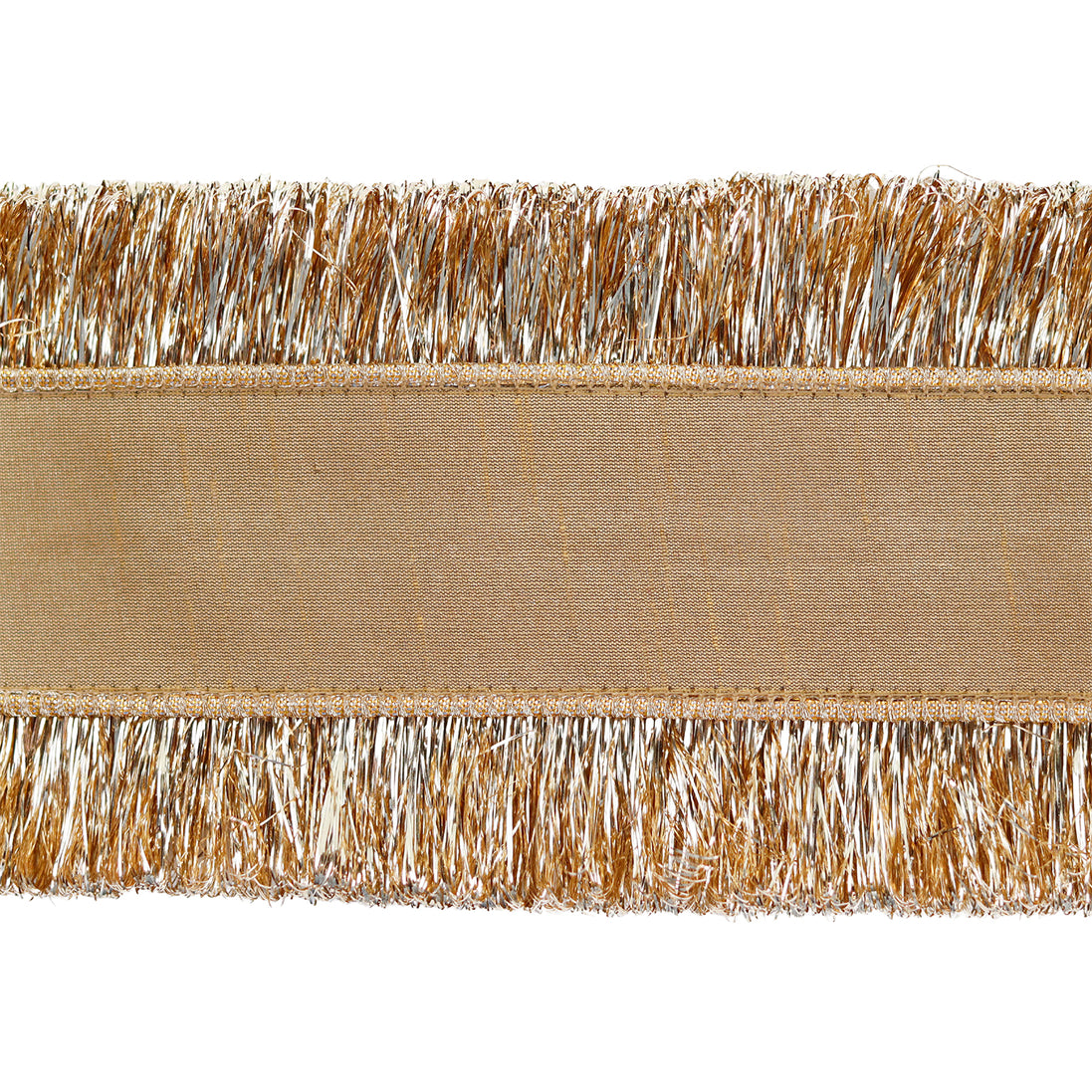 Panglica decorativa conturata cu beteala fina, auriu 10cm x 5m