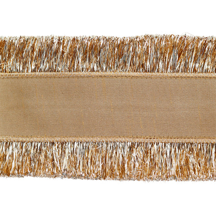 Panglica decorativa conturata cu beteala fina, auriu 10cm x 5m