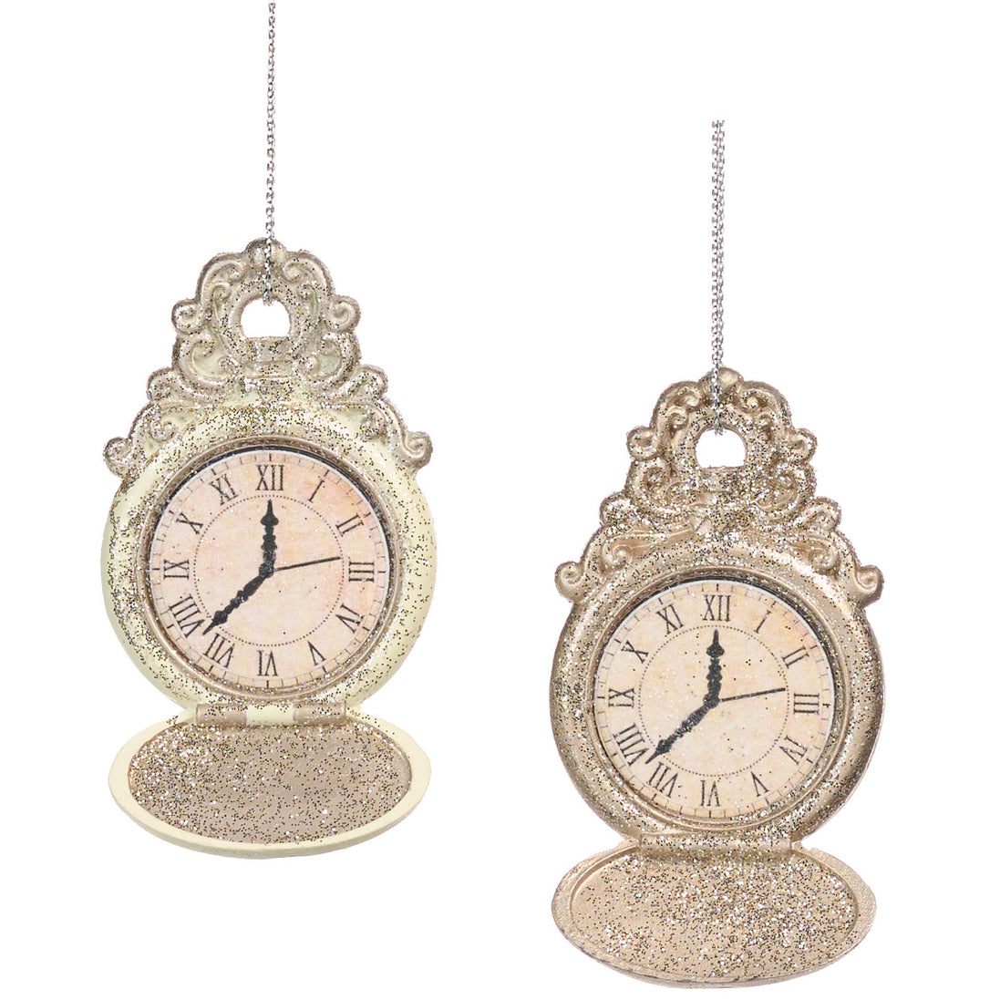 Set 2 ceasuri decorative din colectia Frozen sampanie 7cm