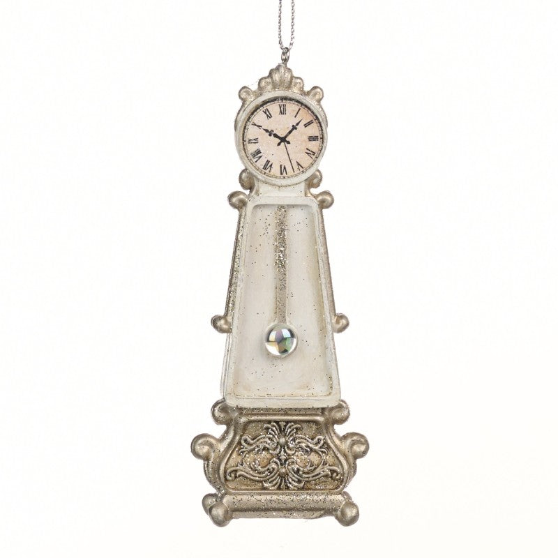 Ceas cu pendul decorativ crem/sampanie 11.5cm