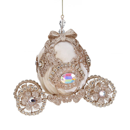 Caleasca din colectia jewel tip glob strălucitor, auriu/crem 20cm
