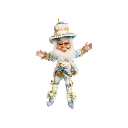 Elf zi de naștere galben/albastru 29,50cm