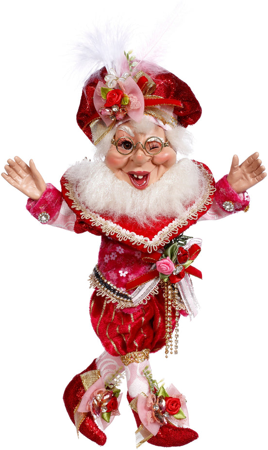 Elf îndrăgostit Valentine's Day roz/roșu 30,5cm