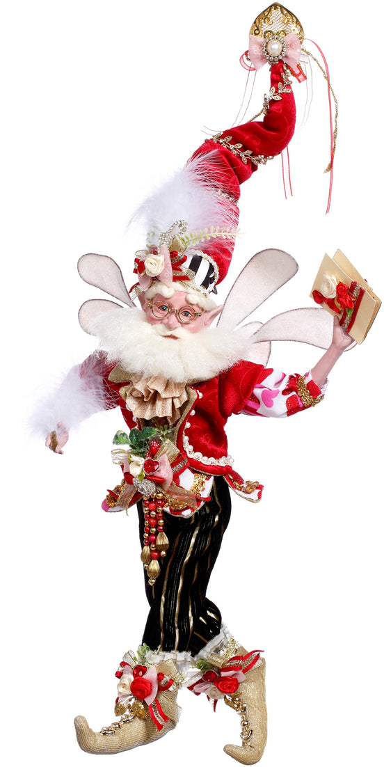 Elf Valentine's Day Roz/Roșu/Negru 42cm