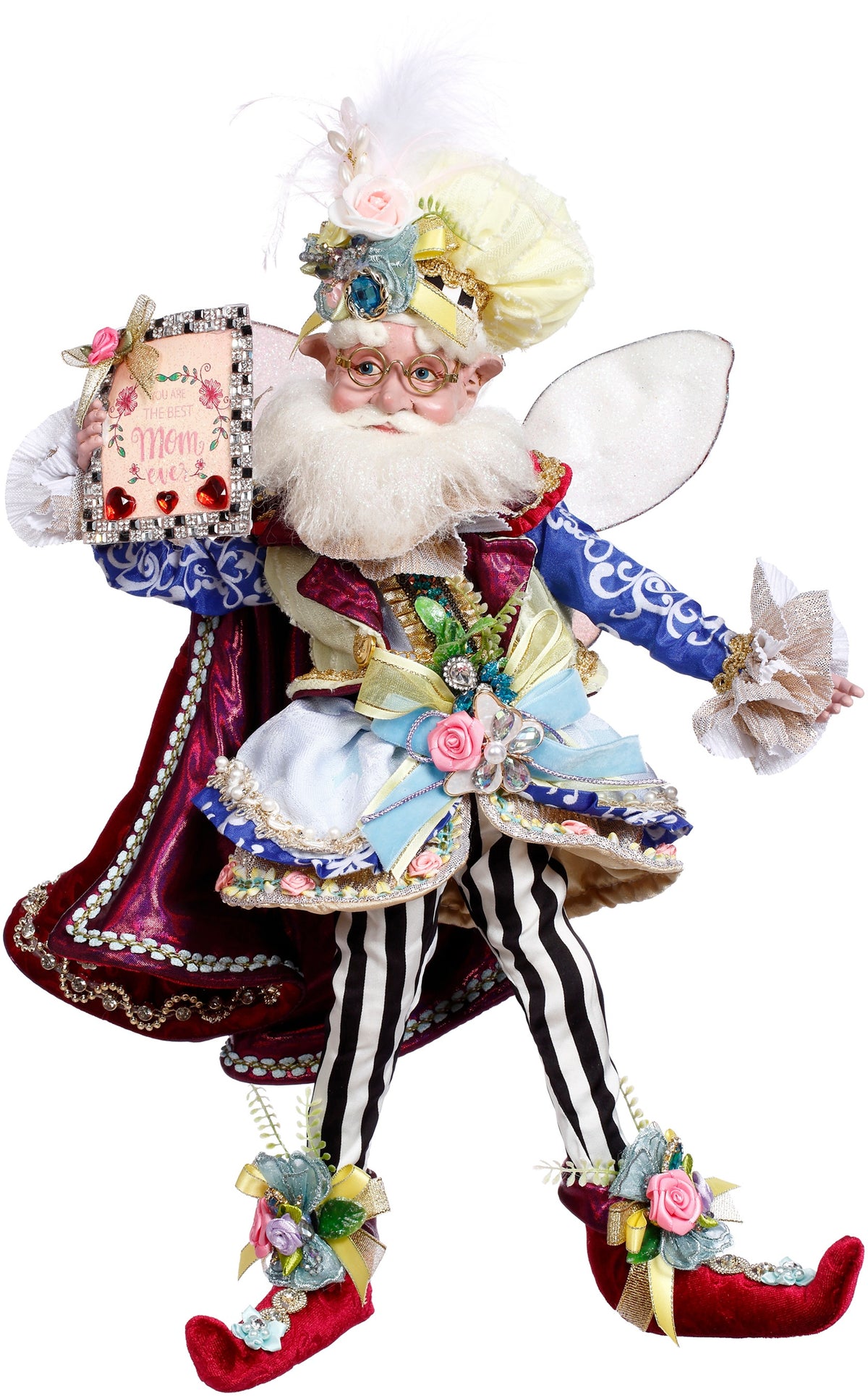 Spiriduș Ziua Mamei galben/albastru/roz 42,5cm