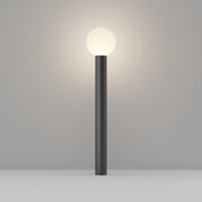 Maytoni Stâlp de grădină negru Bold Ø20cm, H80cm