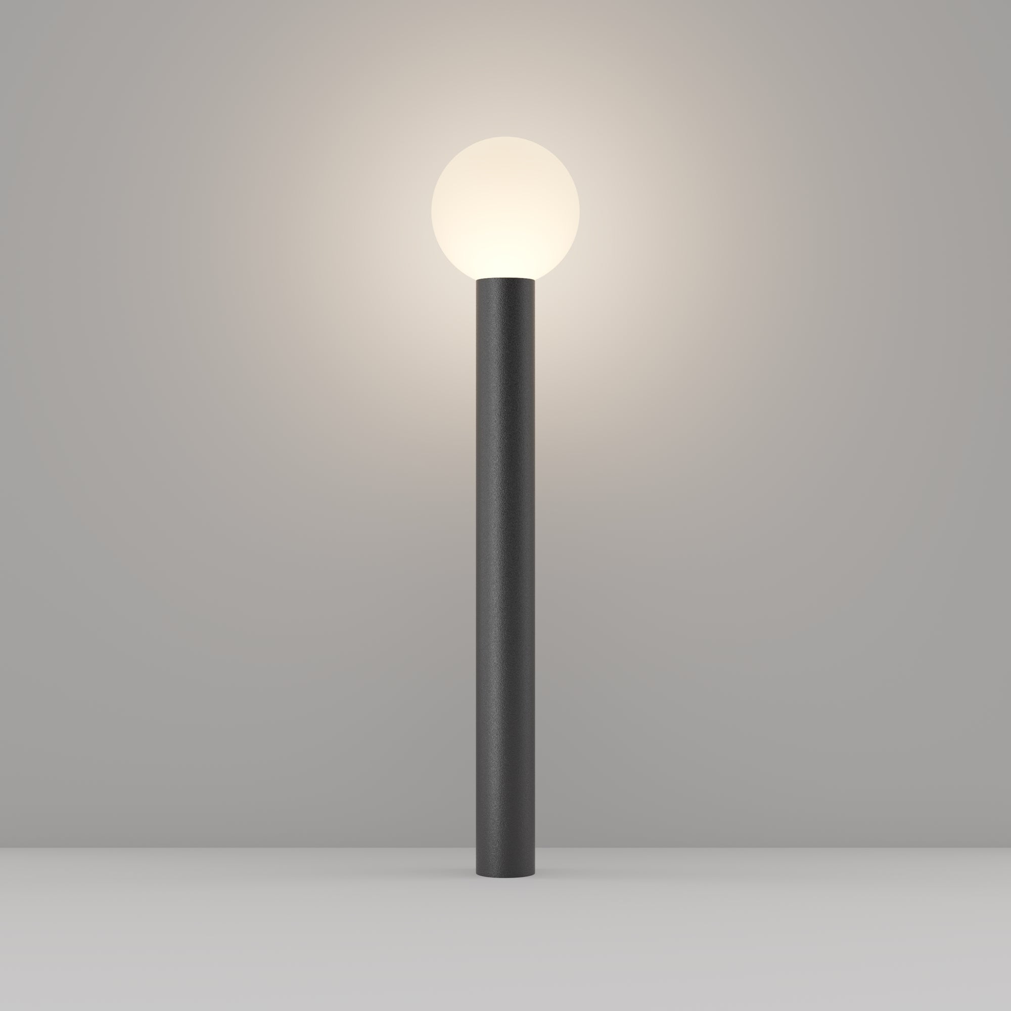 Maytoni Stâlp de grădină negru Bold Ø20cm, H80cm