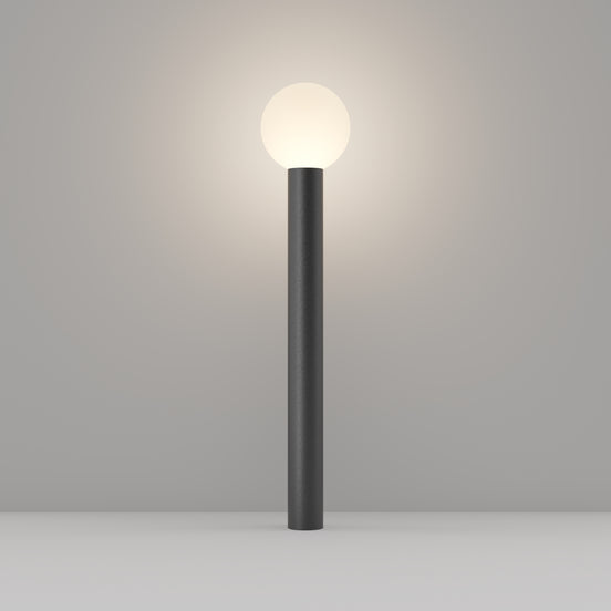 Maytoni Stâlp de grădină negru Bold Ø20cm, H80cm
