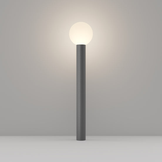 Maytoni Stâlp de grădină gri Bold Ø20cm, H80cm
