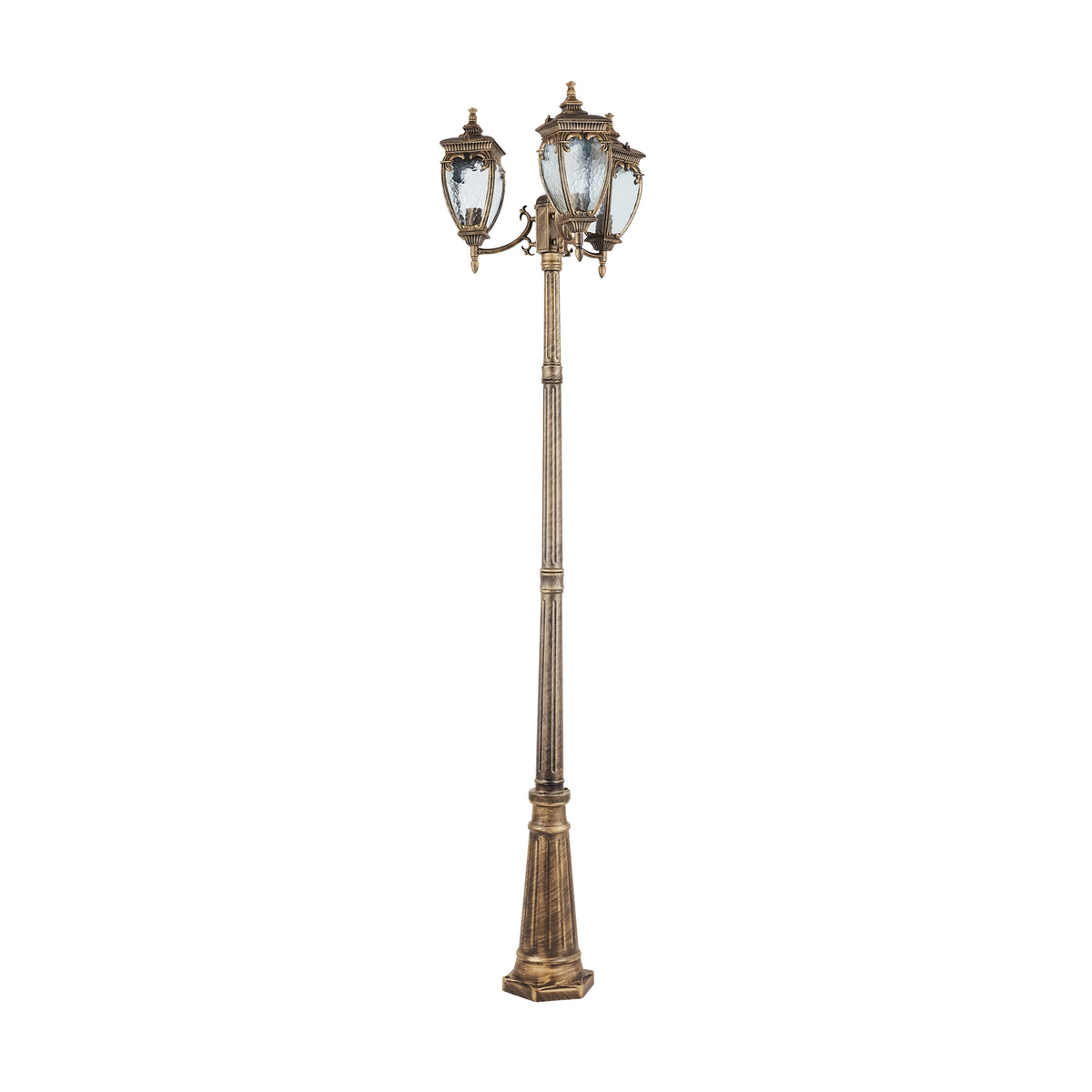 Maytoni Stâlp de grădină negru/auriu Fleur  Ø52,5cm, H 239cm