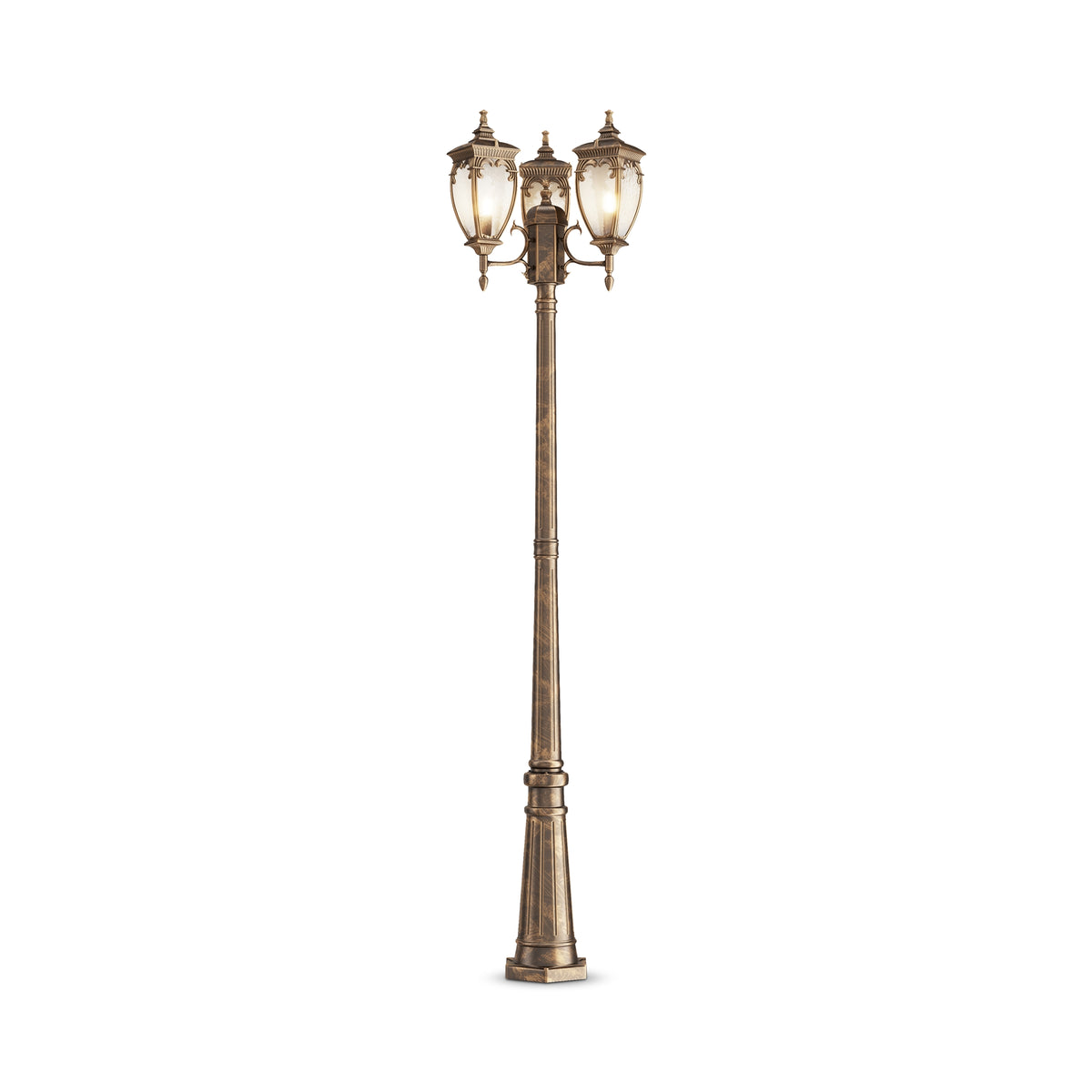 Maytoni Stâlp de grădină negru/auriu Fleur  Ø52,5cm, H 239cm