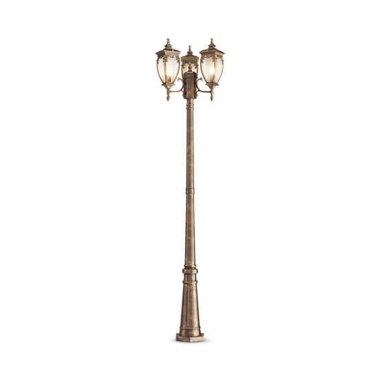 Maytoni Stâlp de grădină negru/auriu Fleur  Ø52,5cm, H 239cm