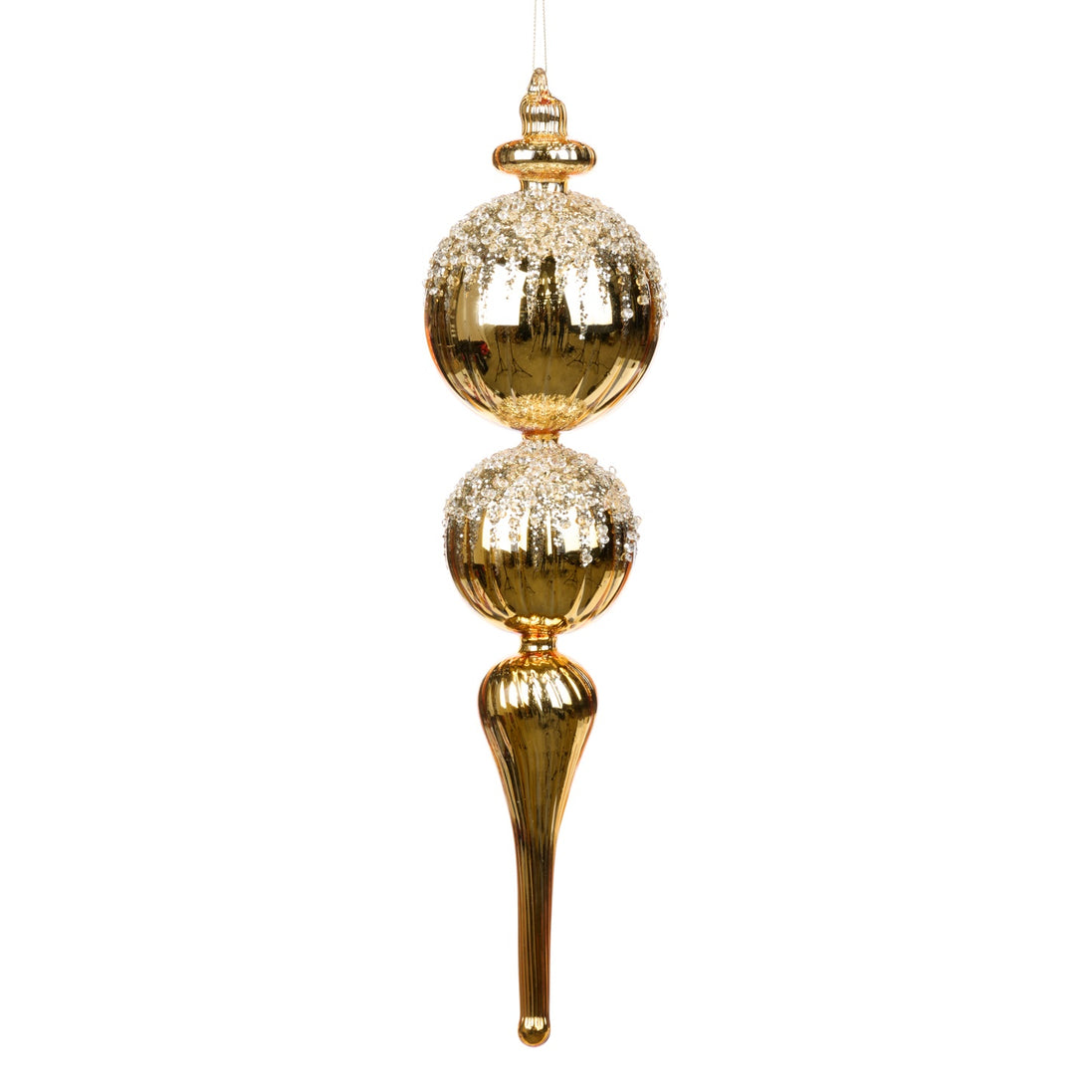 Glob de sticlă, colecția Jewel, auriu 40cm