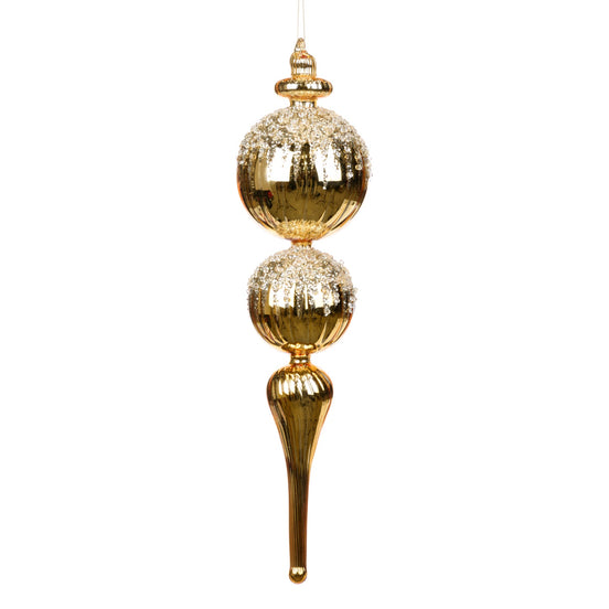 Glob de sticlă, colecția Jewel, auriu 40cm