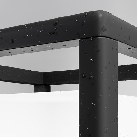 Maytoni Stâlp de grădină negru Trim 25,5Hx22,7 cm
