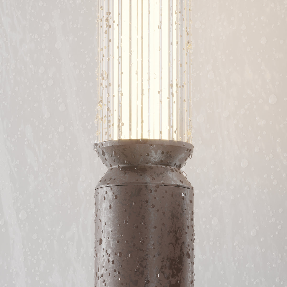 Maytoni Stâlp de grădină maro Lit  Ø7,5cm, H 198,6cm