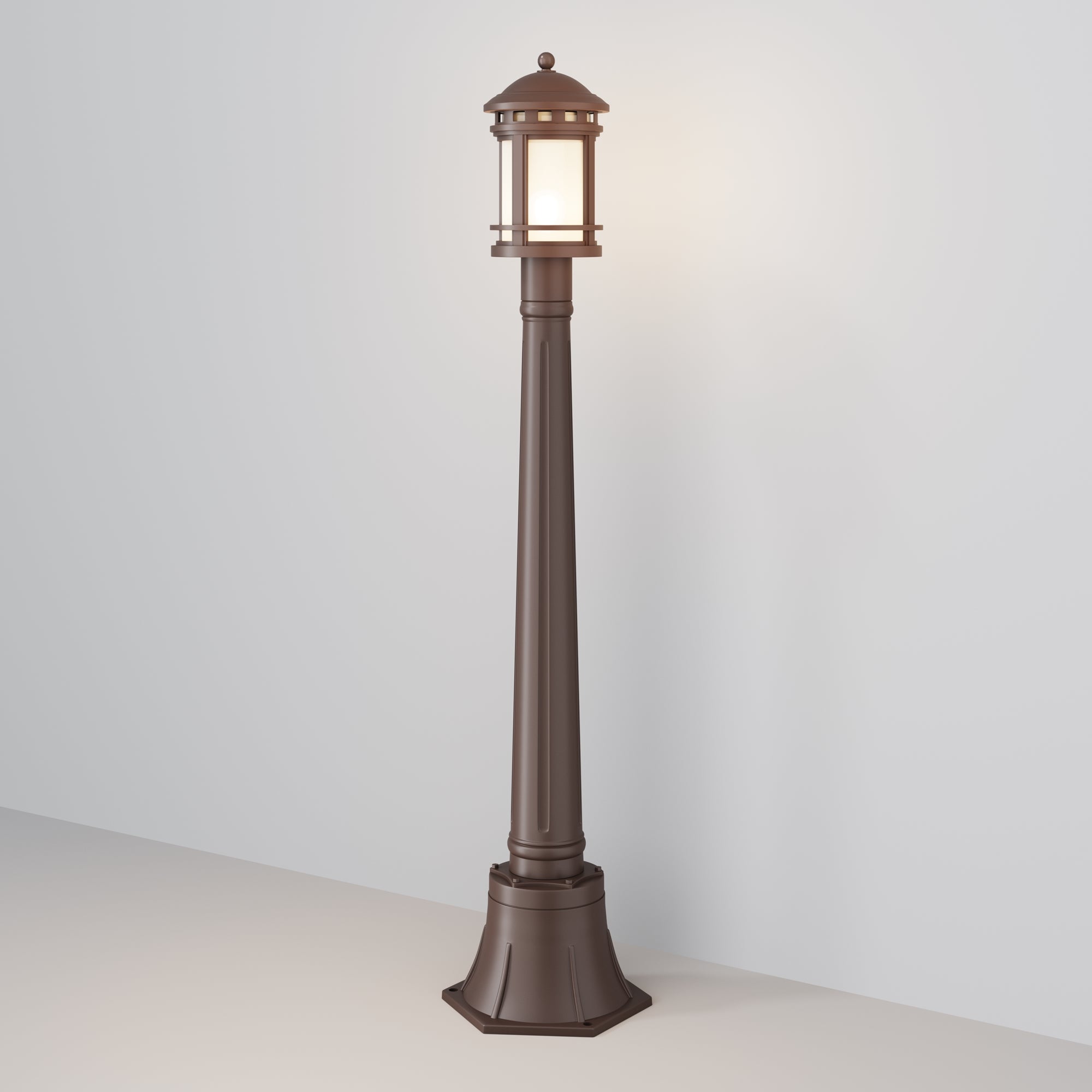 Maytoni Stâlp de grădină maro Salamanca 105Hx22,5x17,7Ø cm