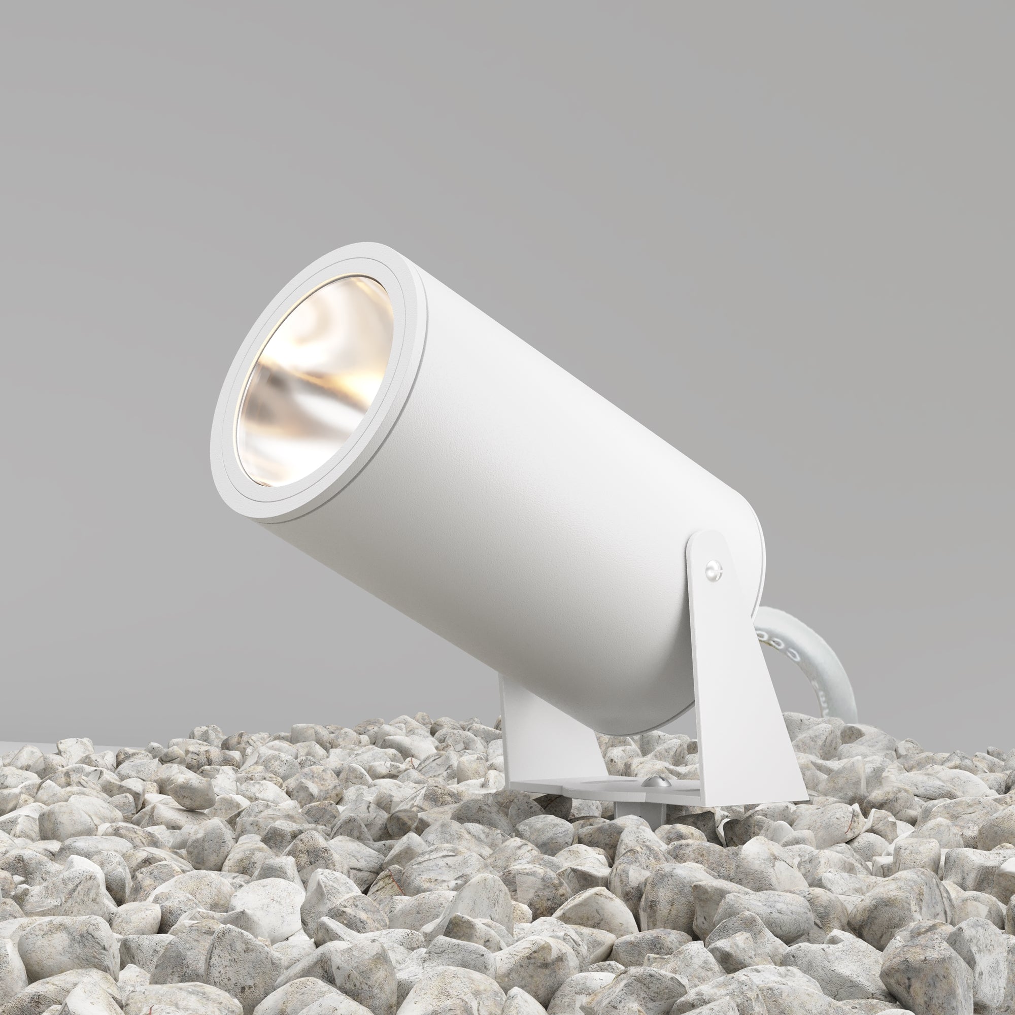 Maytoni spot exterior alb Bern L 23cm, Ø13cm