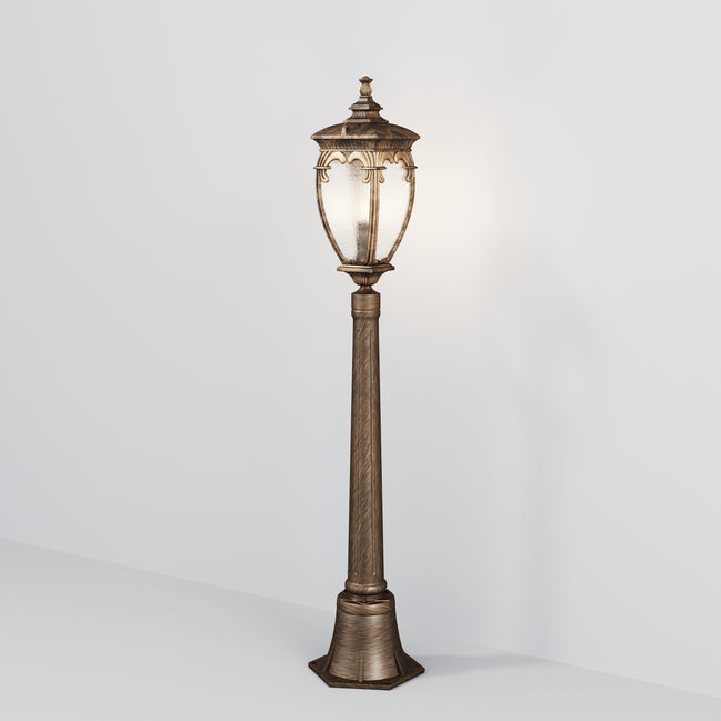 Maytoni Stâlp de grădină negru/auriu Fleur  Ø15cm, H 113cm