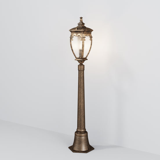 Maytoni Stâlp de grădină negru/auriu Fleur  Ø15cm, H 113cm