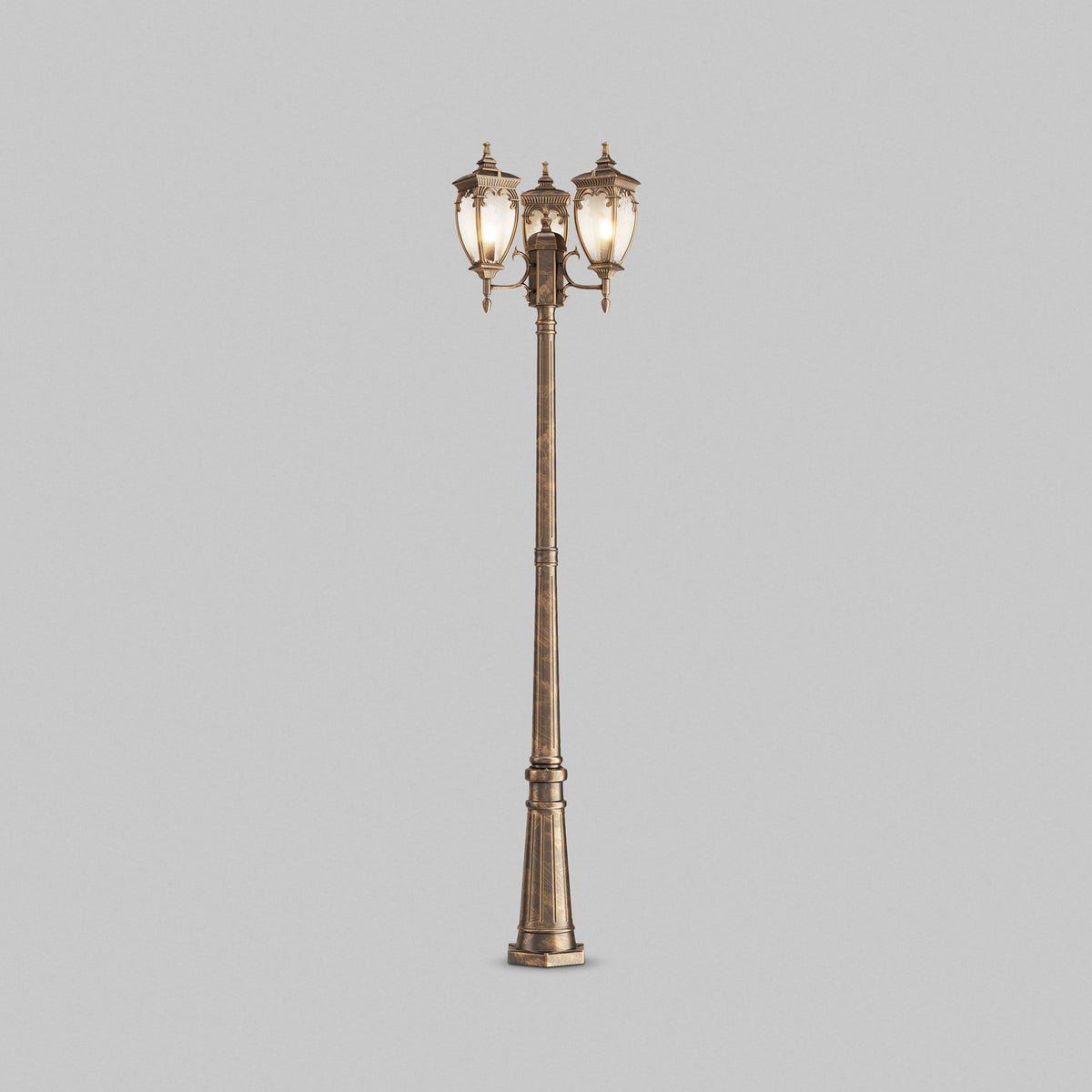 Maytoni Stâlp de grădină negru/auriu Fleur  Ø52,5cm, H 239cm