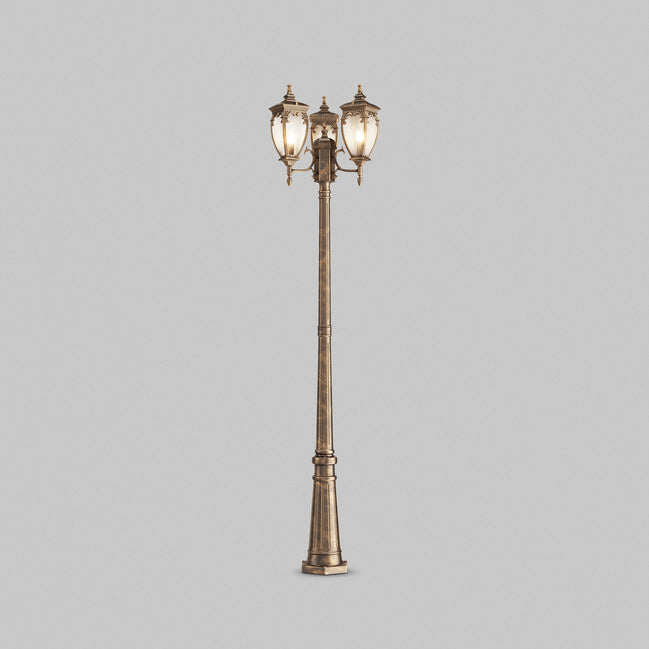 Maytoni Stâlp de grădină negru/auriu Fleur  Ø52,5cm, H 239cm