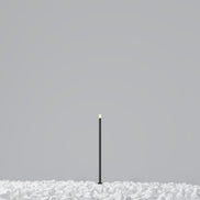 Maytoni Stâlp de grădină negru Spear Ø1cm, H30cm